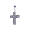 RHOSWEN STAINLESS RHODIUM STEEL ICED OUT PENDANT | 9311571