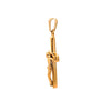 THALON STAINLESS GOLD STEEL ICED OUT PENDANT | 9311582