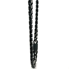 QUINLAN STEEL BLACK ICED OUT CHAIN | 9311591