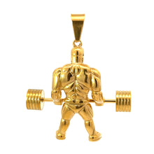 JUNO STAINLESS GOLD STEEL ICED OUT PENDANT | 9311622