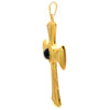 LEANDER STAINLESS GOLD STEEL ICED OUT PENDANT | 9311662