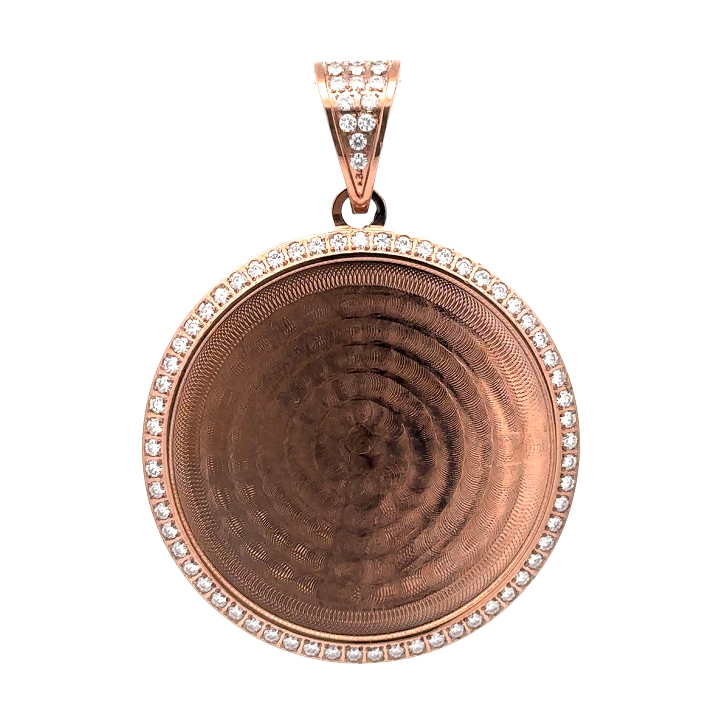 9312665 | Steel Moissanite Rose Gold Pendant