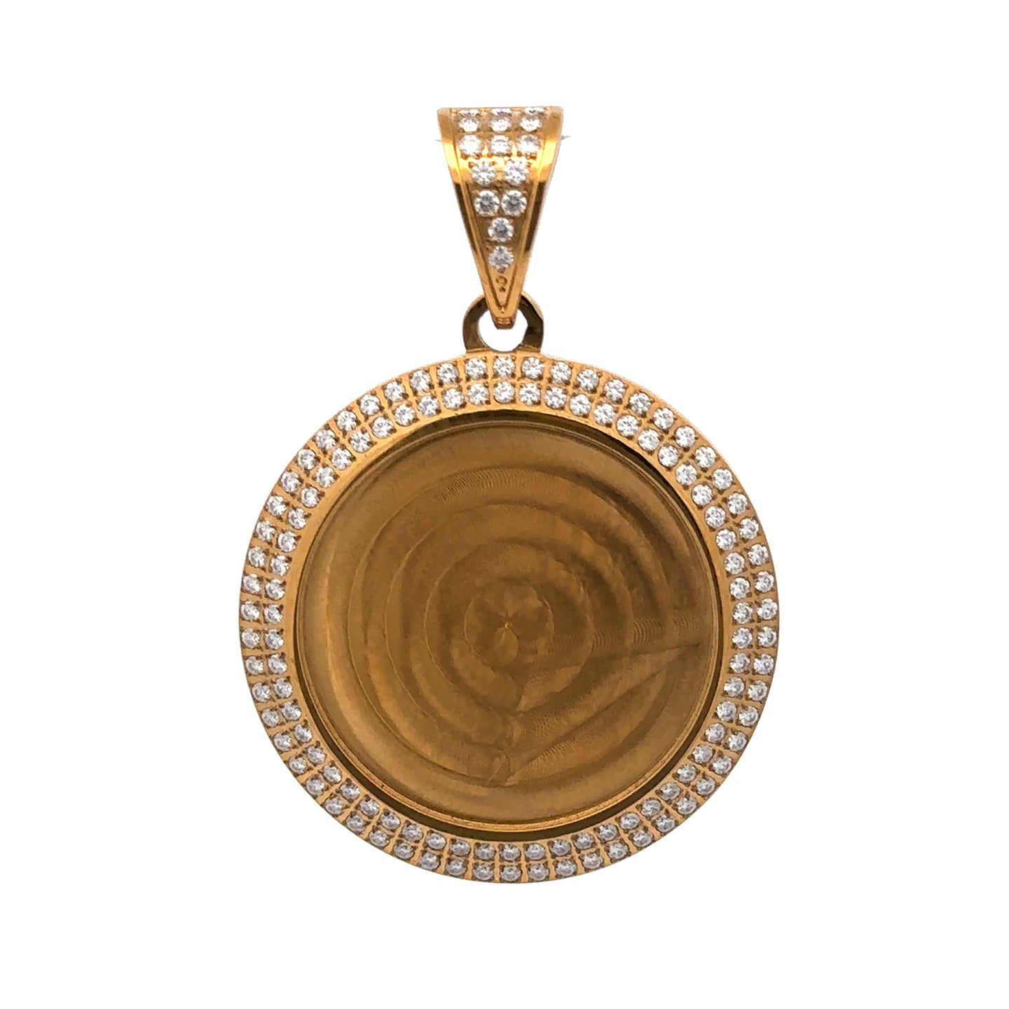 9312672 | Steel Moissanite Gold Pendant