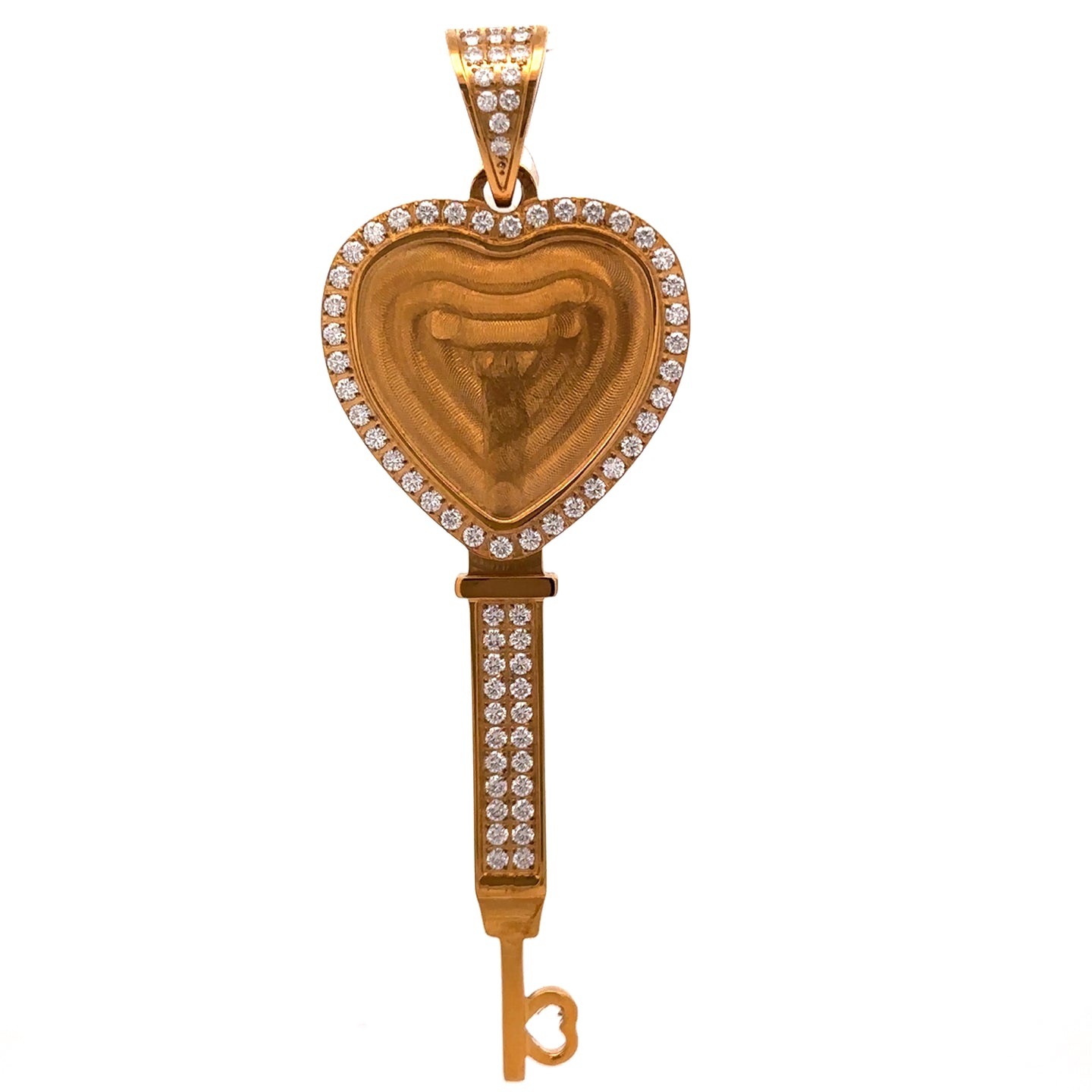 9312682 | Steel Moissanite Gold Pendant