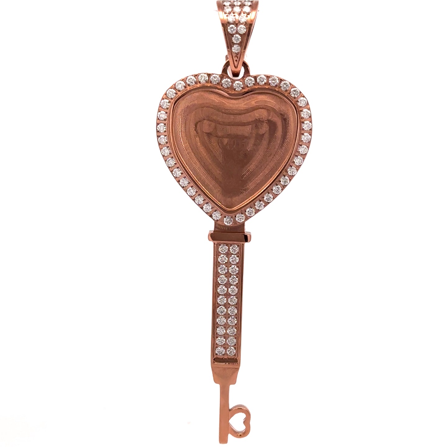 9312685 | Steel Moissanite Rose Gold Pendant