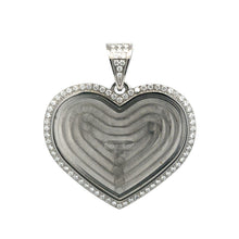 9312691 | Steel Moissanite Rhodium Pendant