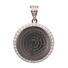 9312701 | Steel Moissanite Rhodium Pendant