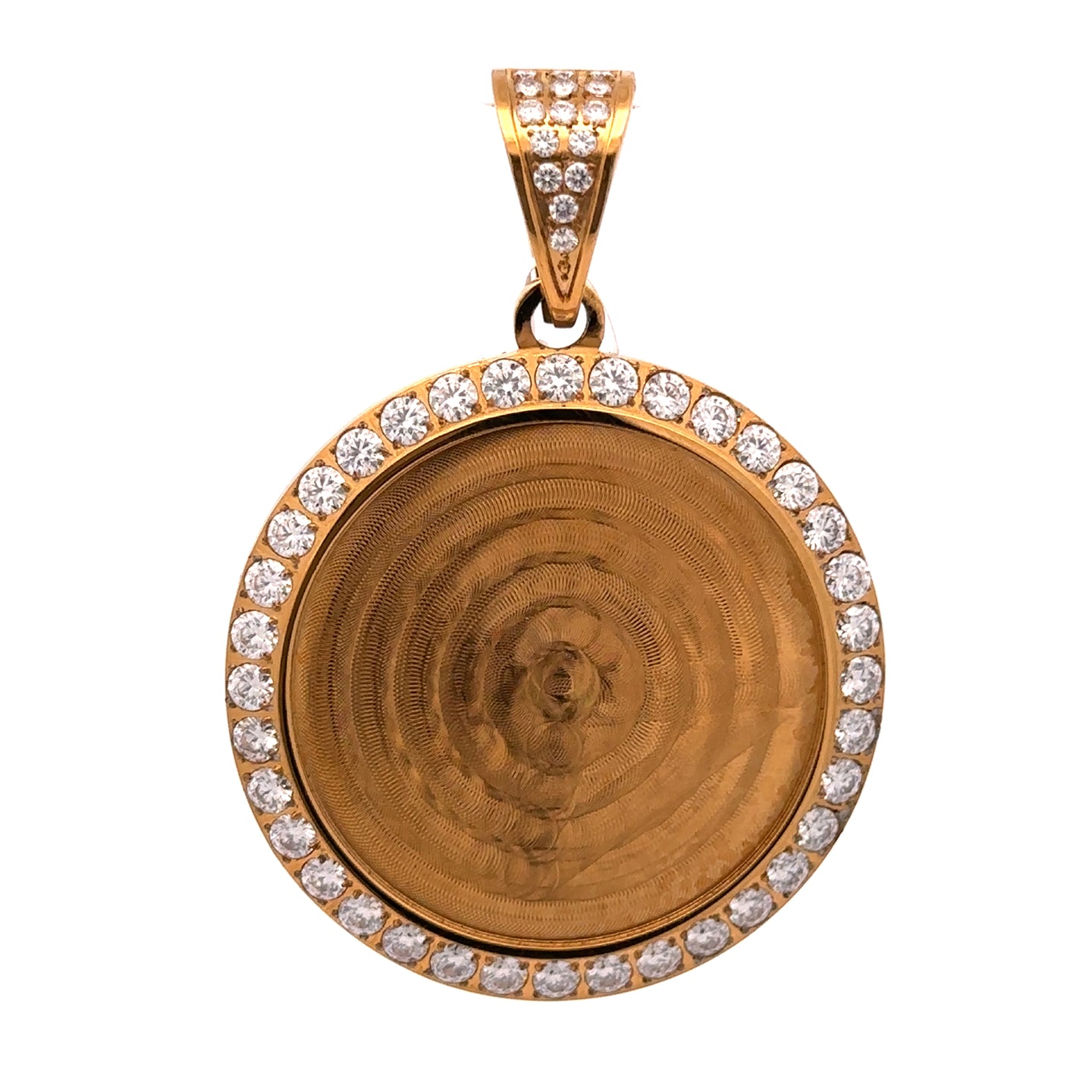 9312702 | Steel Moissanite Gold Pendant
