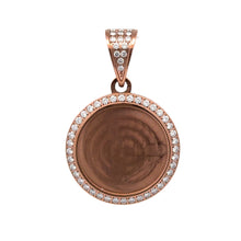 9312715 | Steel Moissanite Rose Gold Pendant