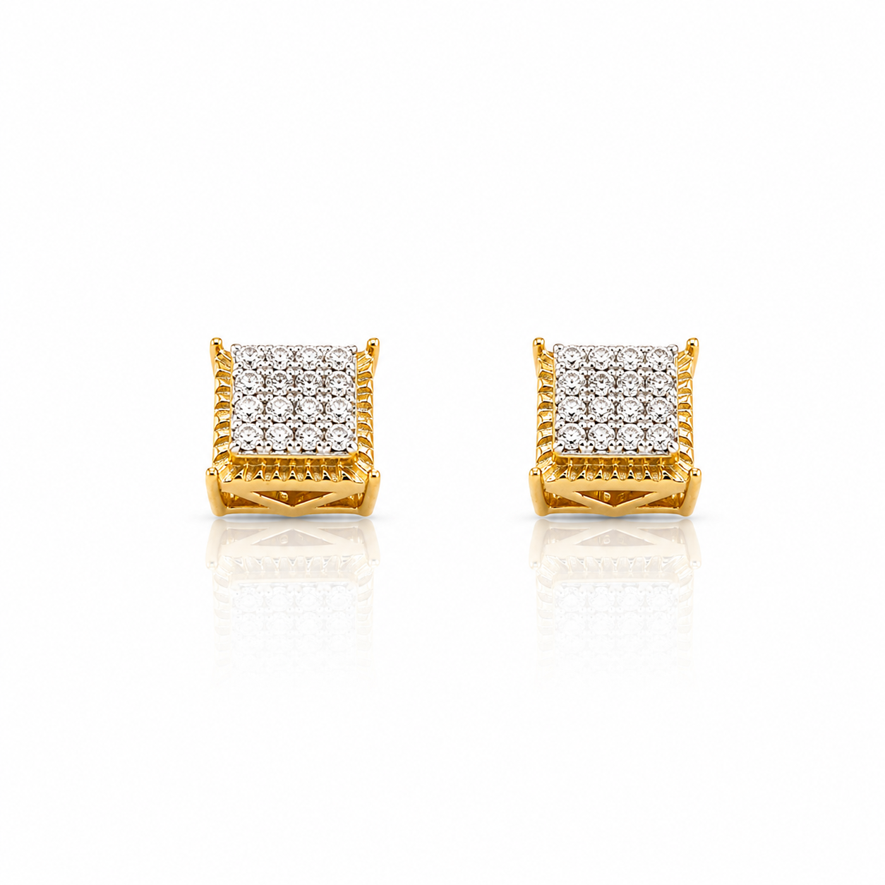 994882 | 925 Moissanite RP + GP Earrings