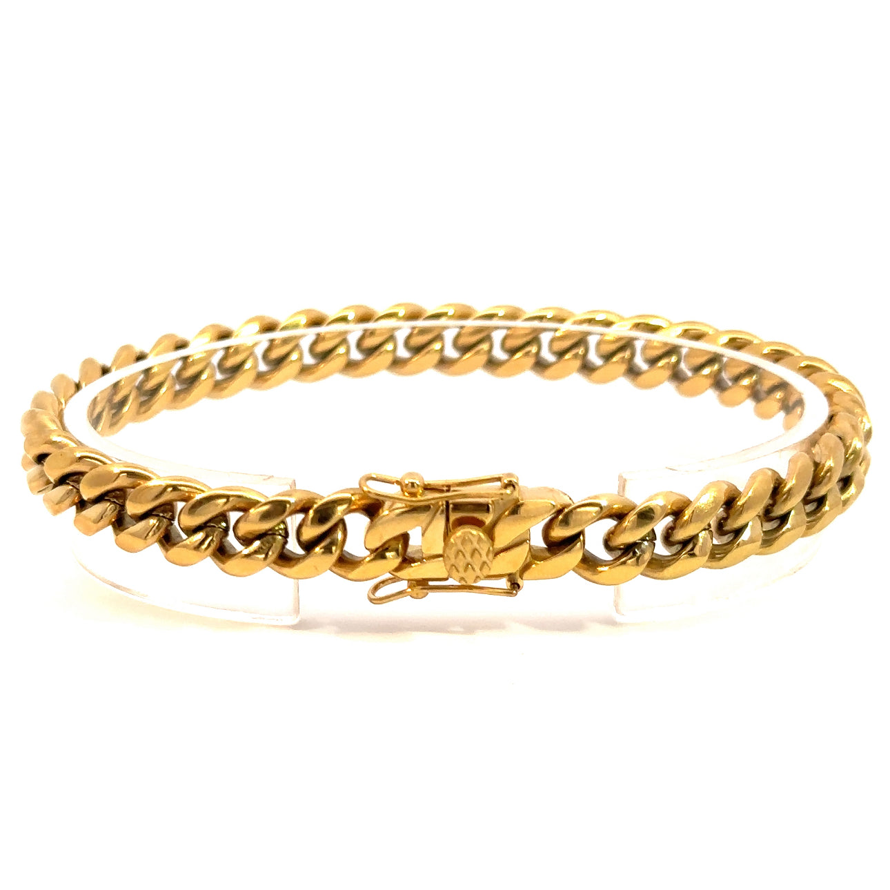 RITZY 8MM  8" CUBAN ICED OUT BRACELET I 950732