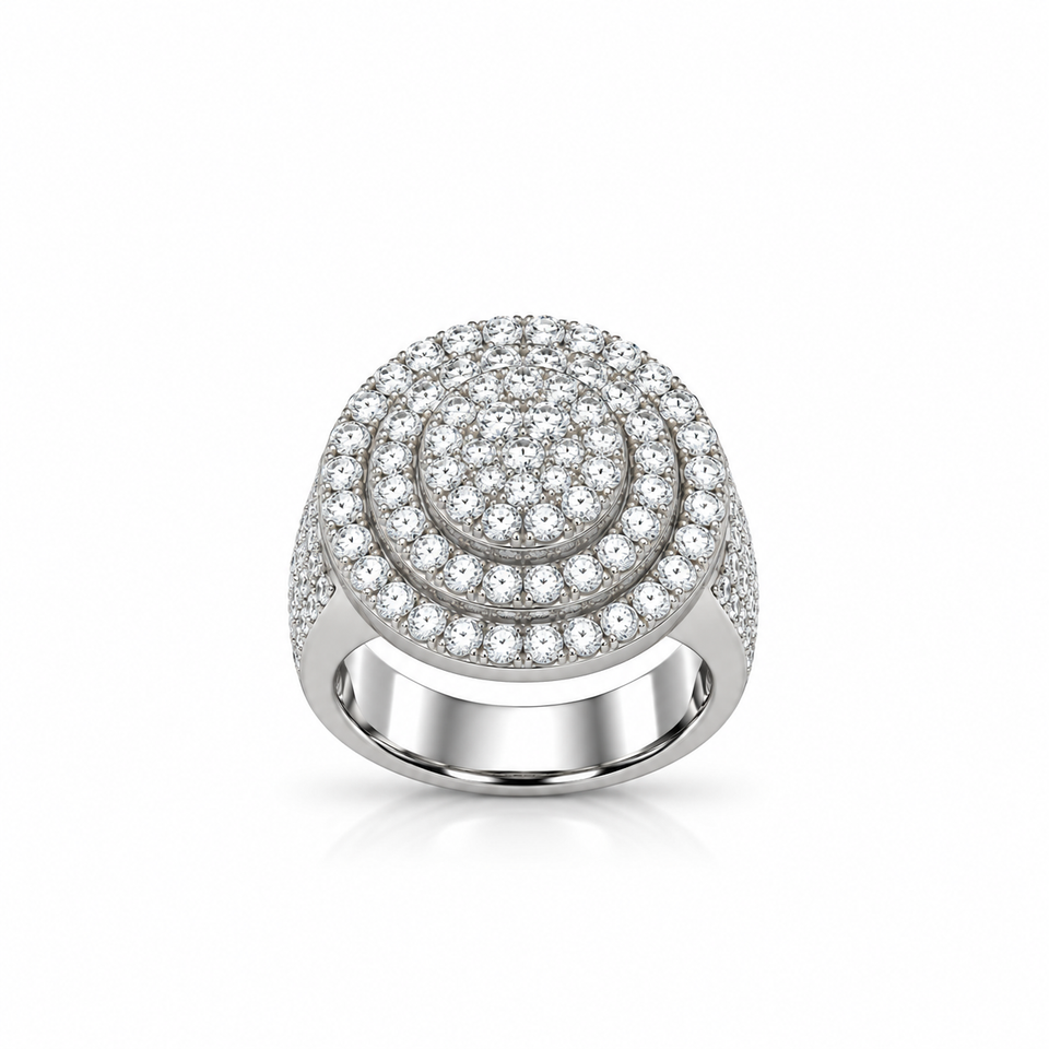 9911721 | 925 Moissanite Rhodium Ring