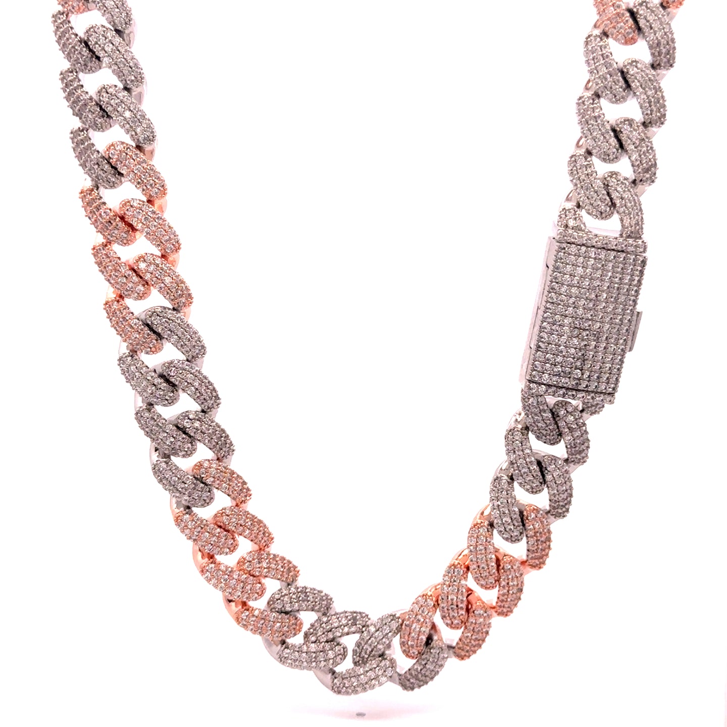 JAZRIC 12MM DUAL COLOR ICED OUT CHAIN | 9617542