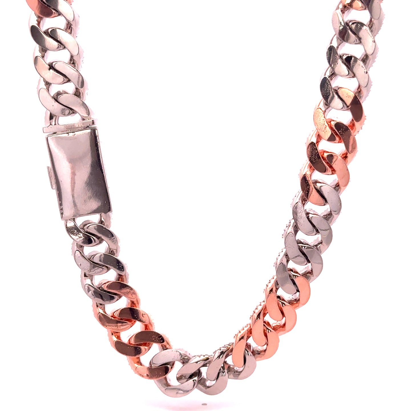 JAZRIC 12MM DUAL COLOR ICED OUT CHAIN | 9617542