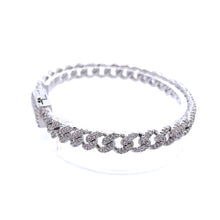 ZANO 6MM CZ BRASS RHODIUM ICED OUT BRACELET  I 963581