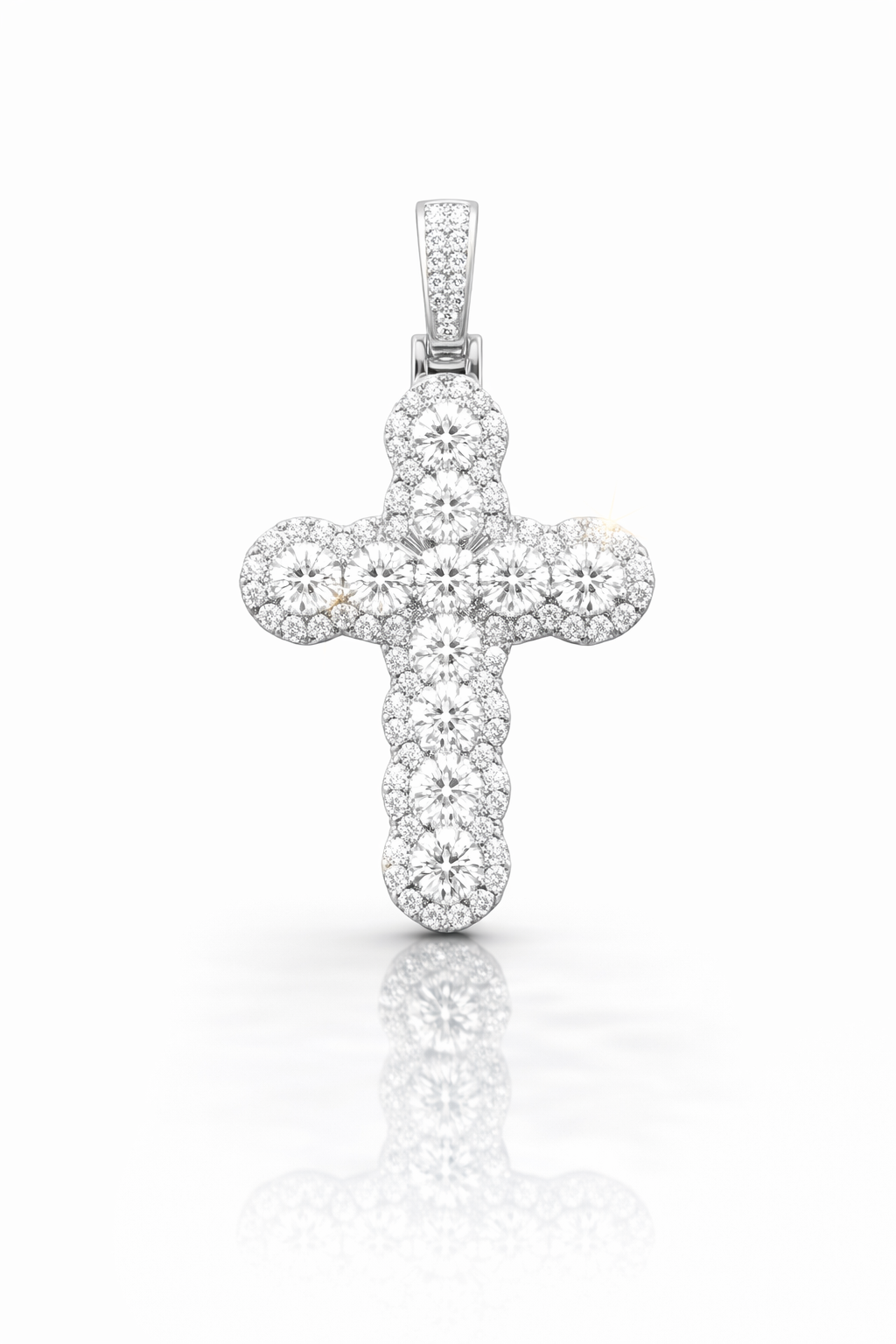 980331 | 925 LGD Diamond Rhodium Pendant
