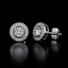 980371 | 1.144ctw VS/D 925 LGD Diamond Rhodium Earrings