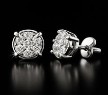 980391 | 0.7ctw VS/D 925 LGD Diamond Rhodium Earrings