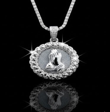 980441 | 0.607ctw VS/D 925 LGD Diamond Rhodium Pendant
