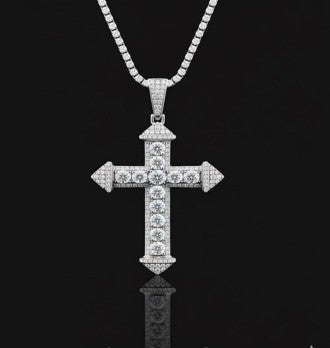 980471 | 1.358ctw VS/D 925 LGD Diamond Rhodium Pendant