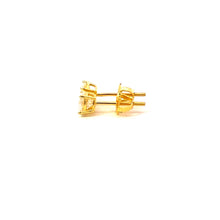 ZYRIEL 0.5 CTW 925 GOLD MOISSANITE ICED OUT EARRING | 991002