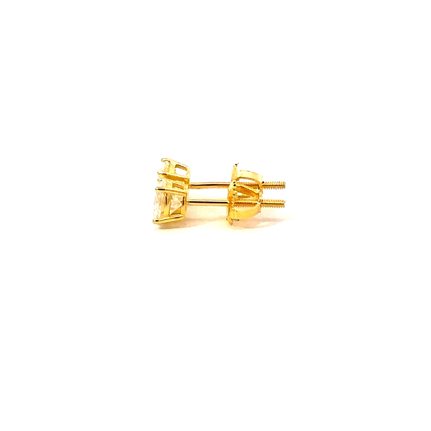 ZYRIEL 0.5 CTW 925 GOLD MOISSANITE ICED OUT EARRING | 991002