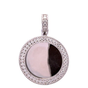 9911141 | 925 Silver Moissanite Rhodium Pendant