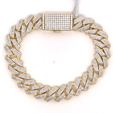 PALATIAL SILVER MOISSANITE 12 MM BRACELET  | 991352