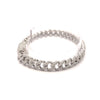 WIZARD 5.23 CTW 8 MM RHODIUM MOISSANITE ICED OUT BRACELET I 991551