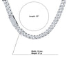 MAVIN SILVER MOISSANITE 10MM CHAIN I 991561