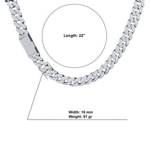 MAVIN SILVER MOISSANITE 10MM CHAIN I 991561