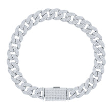 MAVIN SILVER MOISSANITE 10MM BRACELET I 991571