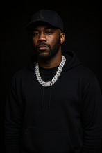 HOTSHOT SILVER MOISSANITE 18MM CHAIN I 991581