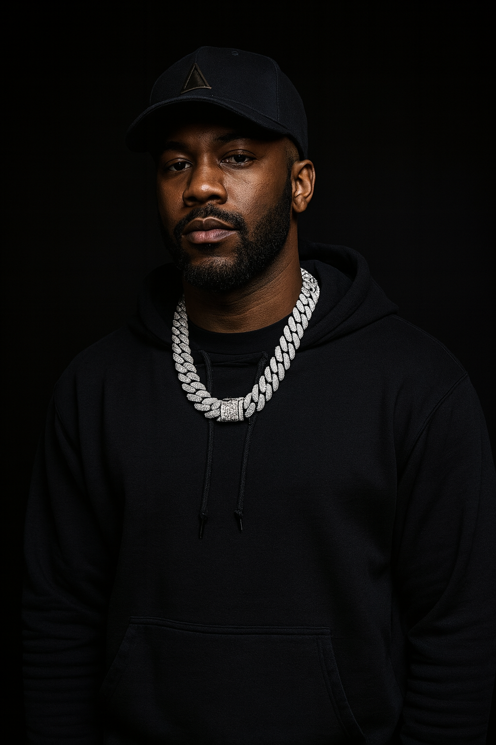 HOTSHOT SILVER MOISSANITE 18MM CHAIN I 991581