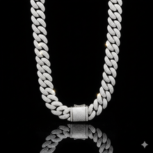 HOTSHOT SILVER MOISSANITE 18MM CHAIN I 991581