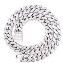 HOTSHOT SILVER MOISSANITE 18MM CHAIN I 991581