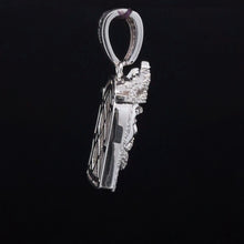 MESSIAHETTE 0.66 CTW 925 CZ MOISSANITE RHODIUM PENDANT I 991901