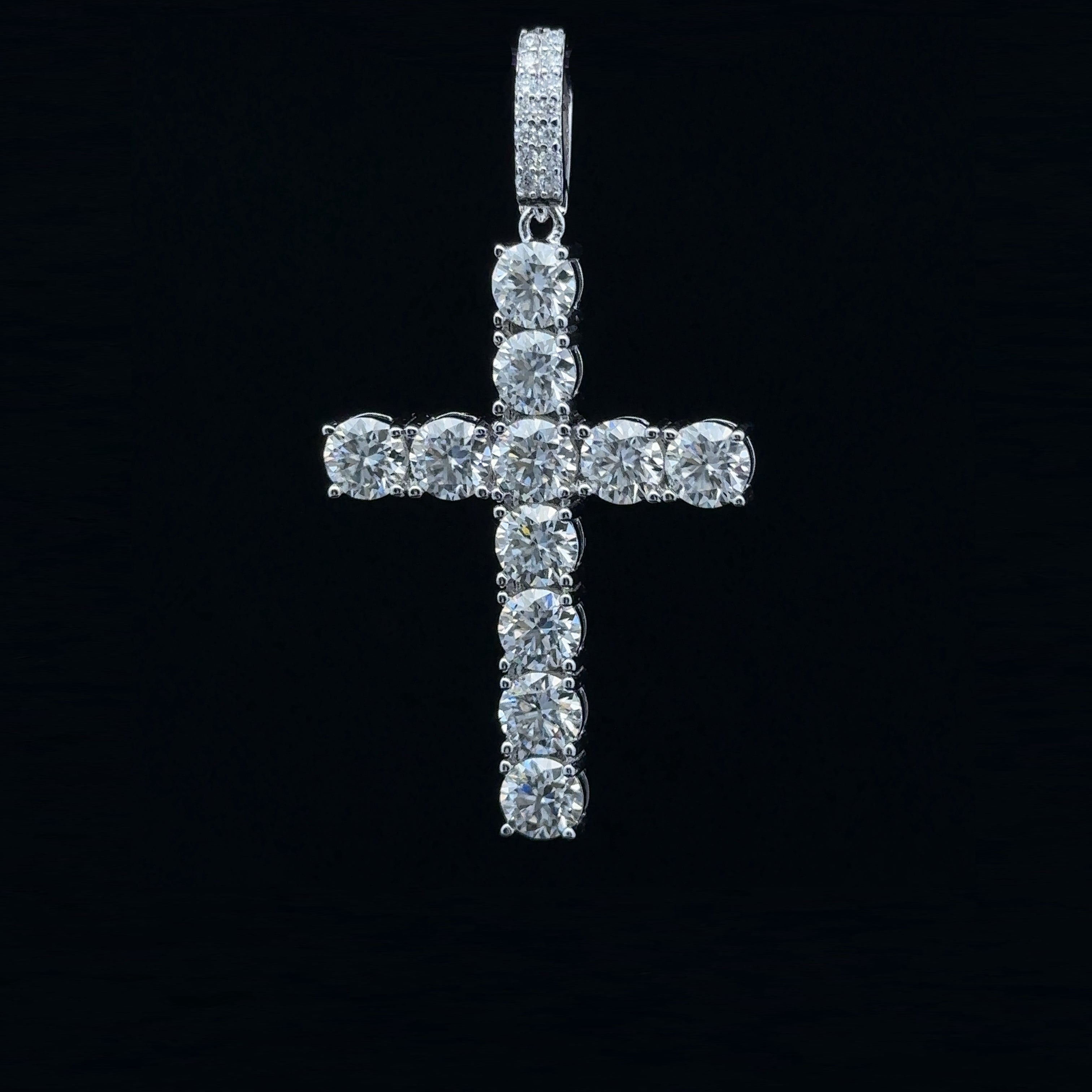 SACREDVERSE 5.09 CTW 925 CZ MOISSANITE RHODIUM PENDANT I 991931