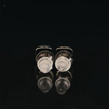 AUREATE 925 BLACK MOISSANITE ICED OUT EARRING | 992103