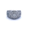 YRIS 1.17 CTW 925 MOISSANITE RHODIUM ICED OUT RING | 992561