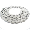 HOTSHOT 49.96 CTW 22MM SILVER MOISSANITE ICED OUT CHAIN I 993451