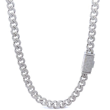 WIZARD 6MM RHODIUM MOISSANITE ICED OUT CHAIN I 993461