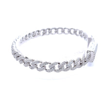 WIZARD 6MM RHODIUM MOISSANITE ICED OUT BRACELET I 993481