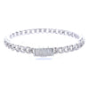 WIZARD 6MM RHODIUM MOISSANITE ICED OUT BRACELET I 993481