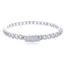 WIZARD 6MM RHODIUM MOISSANITE ICED OUT BRACELET I 993481