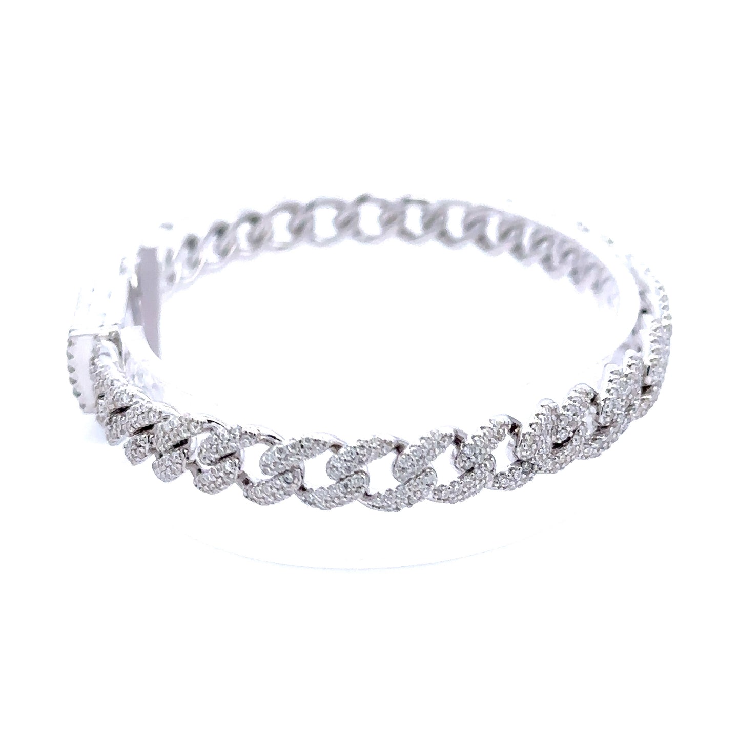 WIZARD 6MM RHODIUM MOISSANITE ICED OUT BRACELET I 993481