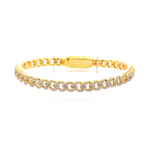 WIZARD 3.97 CTW 6 MM GOLD MOISSANITE ICED OUT BRACELET I 993482