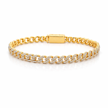 WIZARD 3.97 CTW 6 MM GOLD MOISSANITE ICED OUT BRACELET I 993482