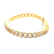 WIZARD 3.97 CTW 6 MM GOLD MOISSANITE ICED OUT BRACELET I 993482