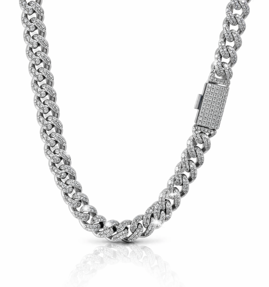 WIZARD  8MM MOISSANITE ICED OUT CHAIN I 993491